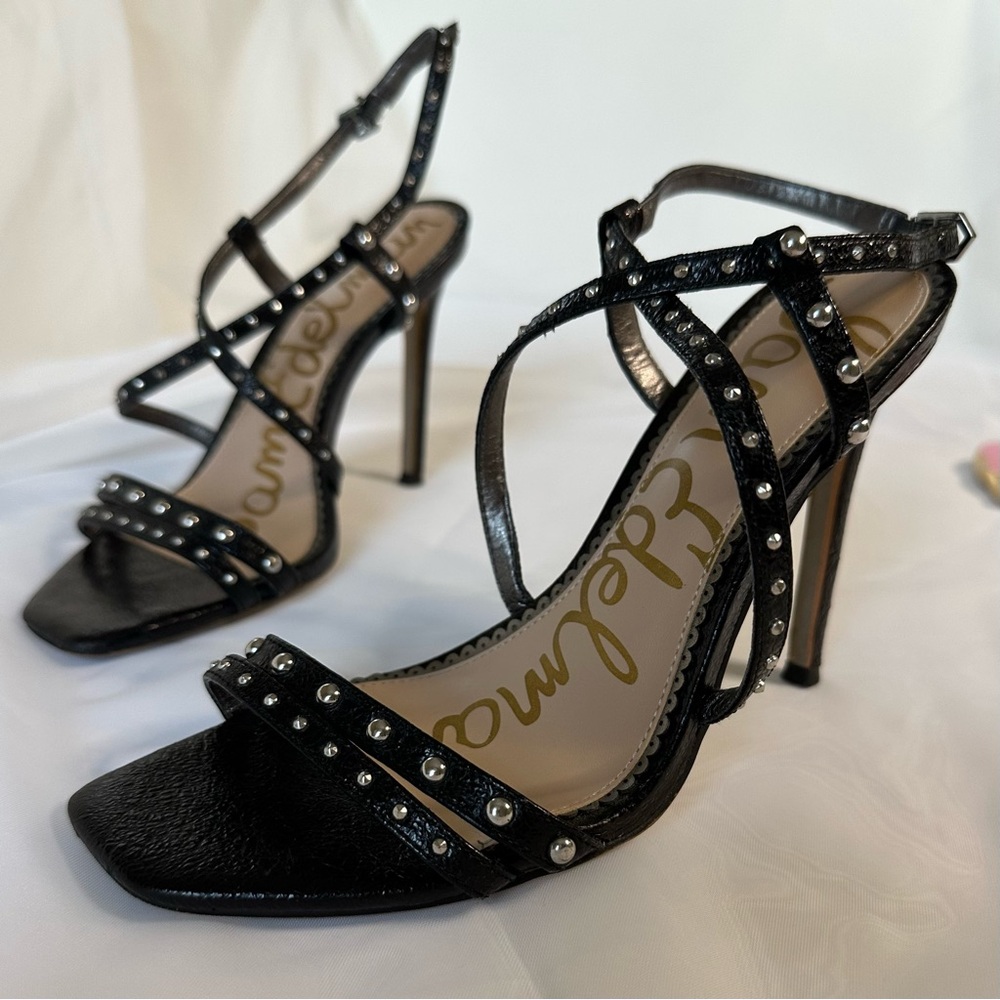 Sam Edelman Black Studded Heels
